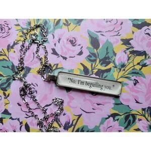 I'm Beguiling You pendant necklace made with Six of Crows book pages